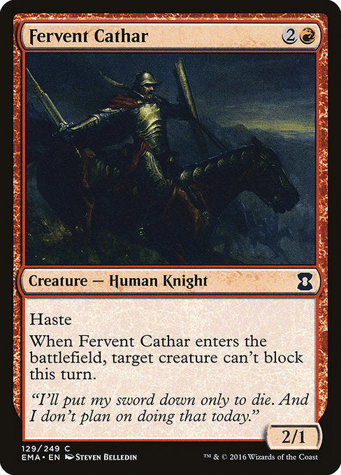 Fervent Cathar [Eternal Masters] | Galactic Gamez