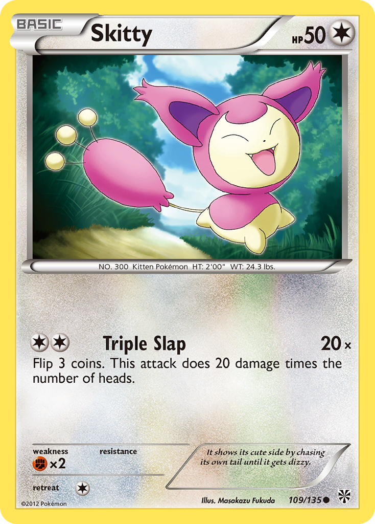 Skitty (109/135) [Black & White: Plasma Storm] | Galactic Gamez