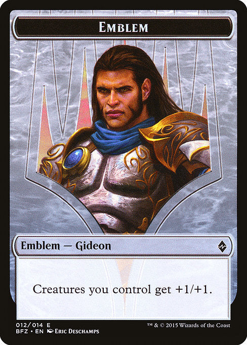 Gideon, Ally of Zendikar Emblem [Battle for Zendikar Tokens] | Galactic Gamez