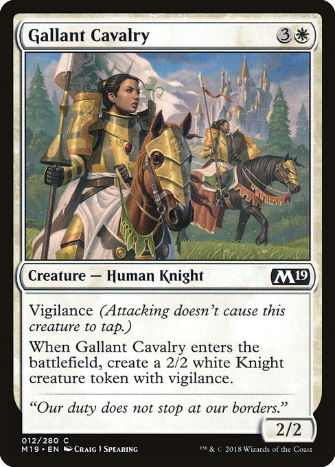 Gallant Cavalry [Core Set 2019] | Galactic Gamez