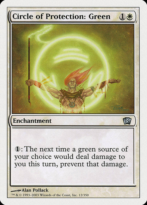 Circle of Protection: Green [Eighth Edition] | Galactic Gamez