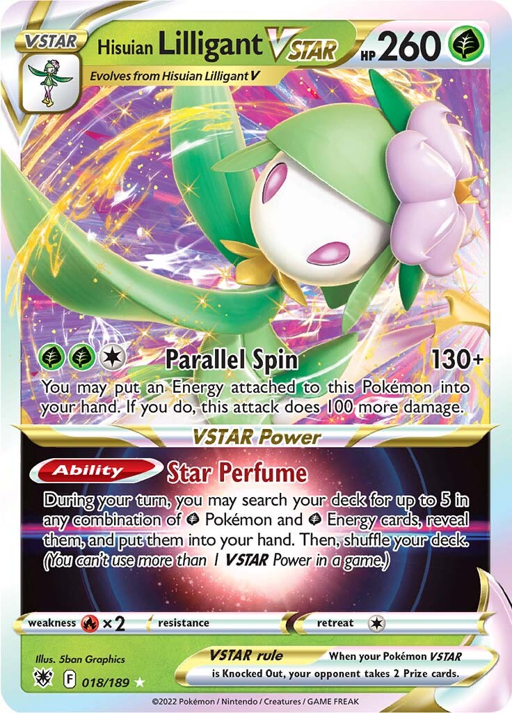 Hisuian Lilligant VSTAR (018/189) [Sword & Shield: Astral Radiance] | Galactic Gamez