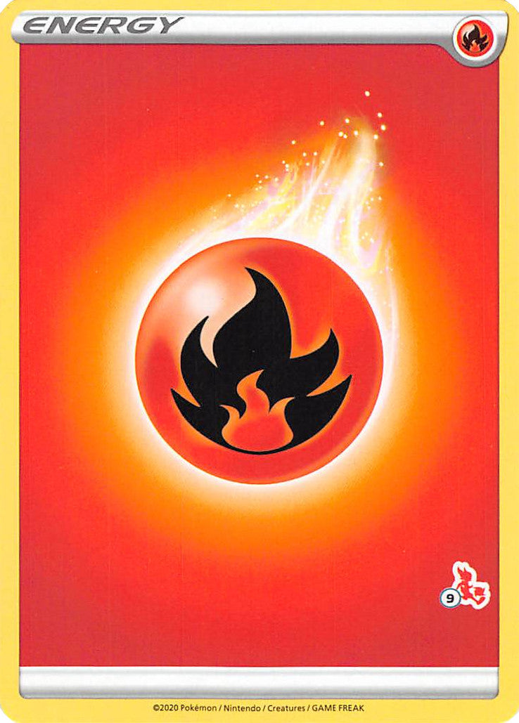 Fire Energy (Cinderace Stamp #9) [Battle Academy 2022] | Galactic Gamez