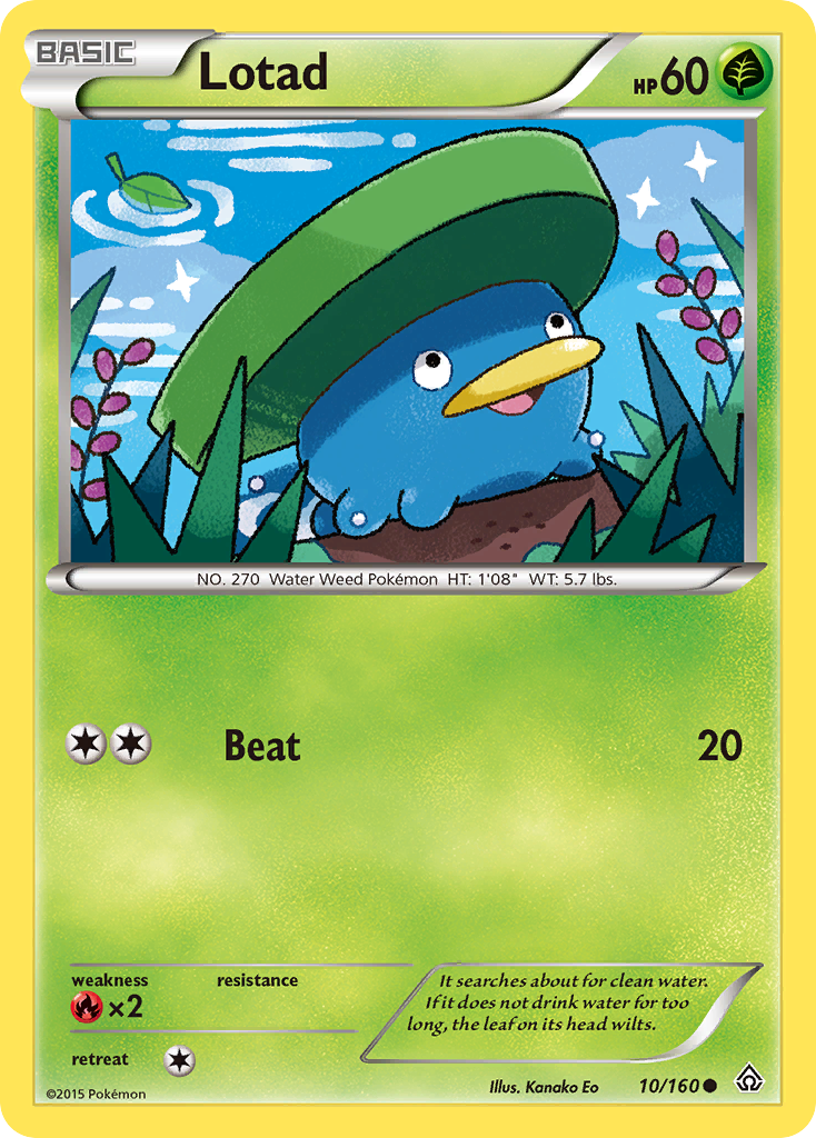 Lotad (10/160) [XY: Primal Clash] | Galactic Gamez