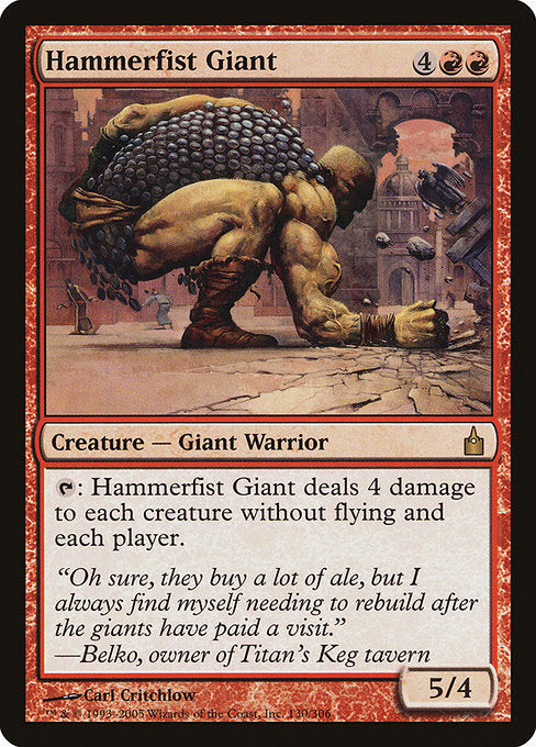 Hammerfist Giant [Ravnica: City of Guilds] | Galactic Gamez