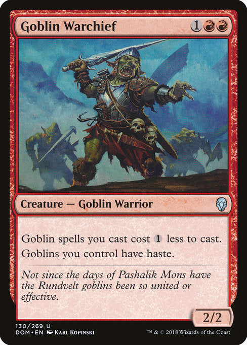 Goblin Warchief [Dominaria] | Galactic Gamez