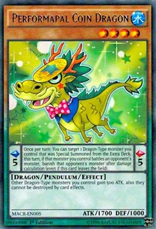 Performapal Coin Dragon [MACR-EN005] Rare | Galactic Gamez