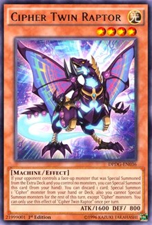 Cipher Twin Raptor [DPDG-EN036] Rare | Galactic Gamez