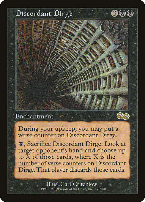 Discordant Dirge [Urza's Saga] | Galactic Gamez