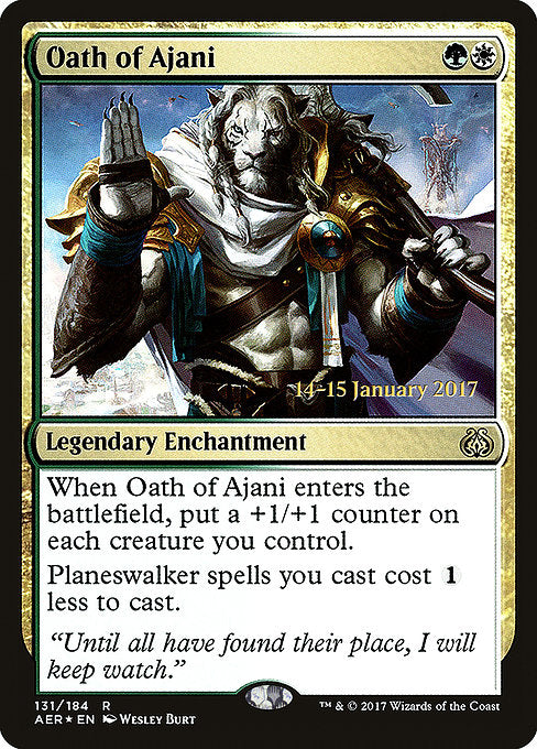Oath of Ajani [Aether Revolt Promos] | Galactic Gamez