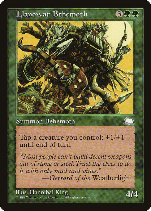 Llanowar Behemoth [Weatherlight] | Galactic Gamez