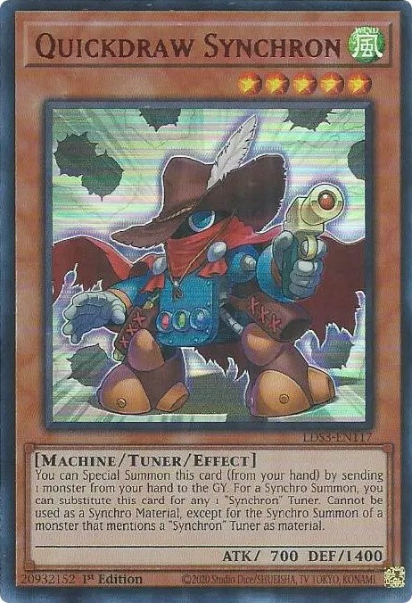 Quickdraw Synchron (Red) [LDS3-EN117] Ultra Rare | Galactic Gamez