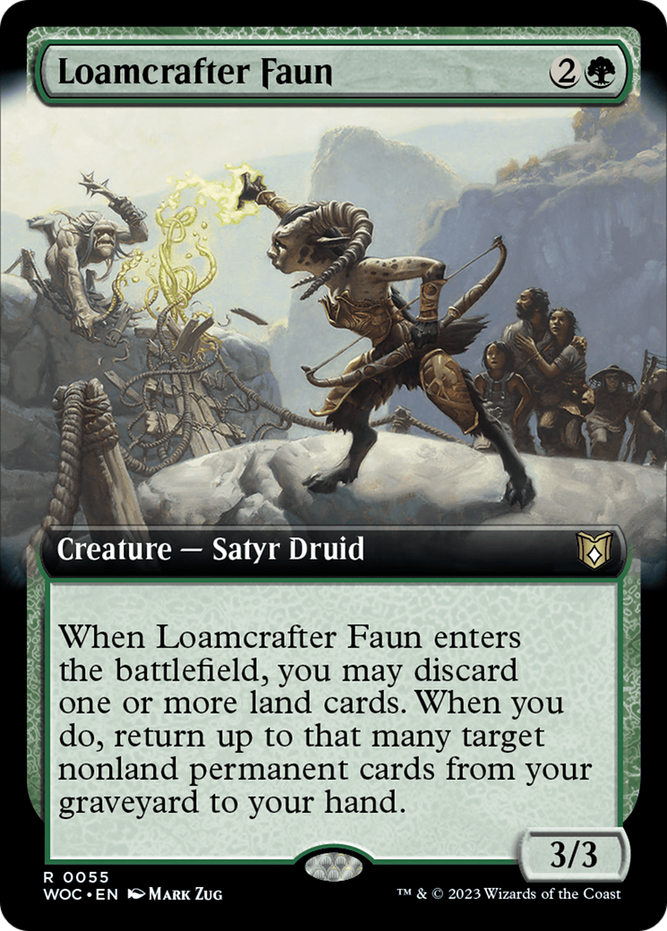 Loamcrafter Faun (Extended Art) [Wilds of Eldraine Commander] | Galactic Gamez
