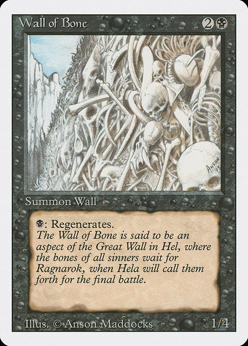 Wall of Bone [Revised Edition] | Galactic Gamez