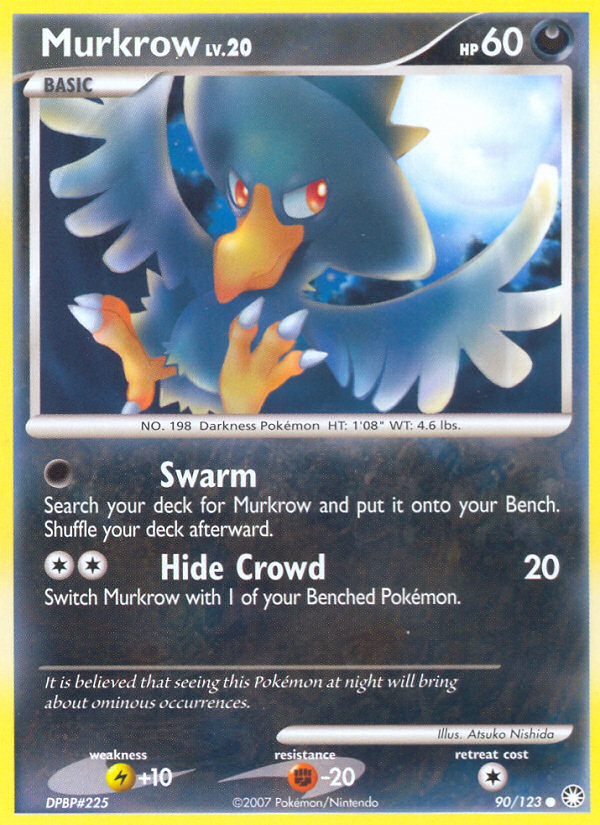 Murkrow (90/123) [Diamond & Pearl: Mysterious Treasures] | Galactic Gamez