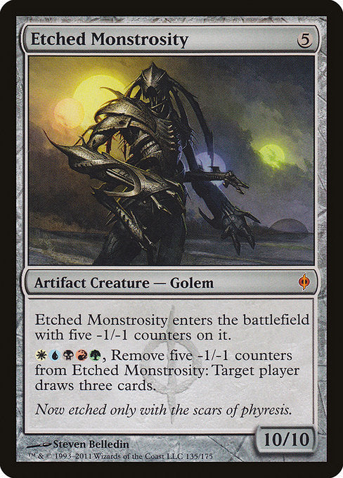 Etched Monstrosity [New Phyrexia] | Galactic Gamez