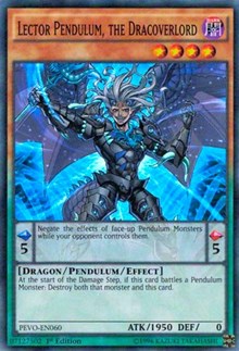 Lector Pendulum, the Dracoverlord [PEVO-EN060] Super Rare | Galactic Gamez