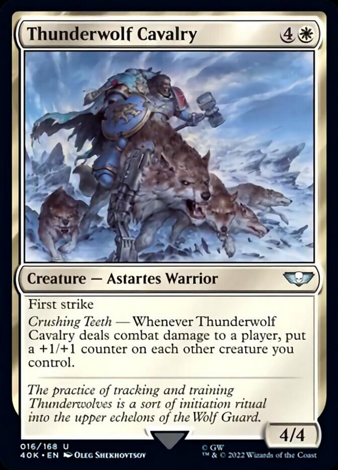 Thunderwolf Cavalry (Surge Foil) [Universes Beyond: Warhammer 40,000] | Galactic Gamez