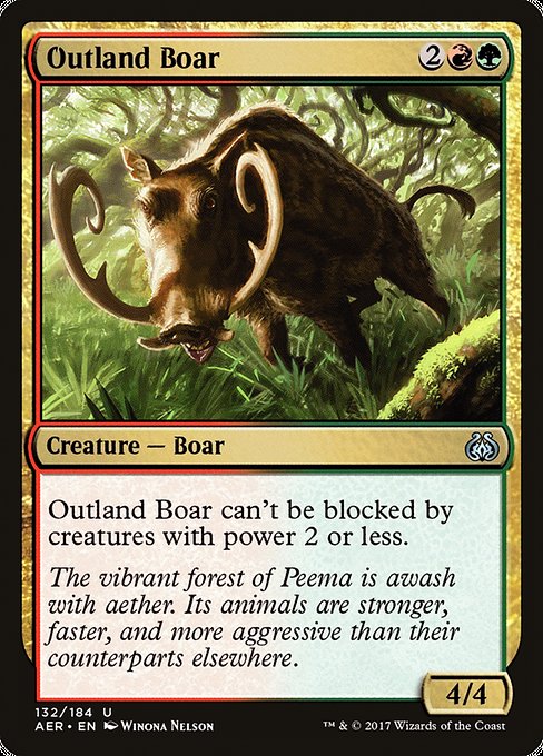 Outland Boar [Aether Revolt] | Galactic Gamez