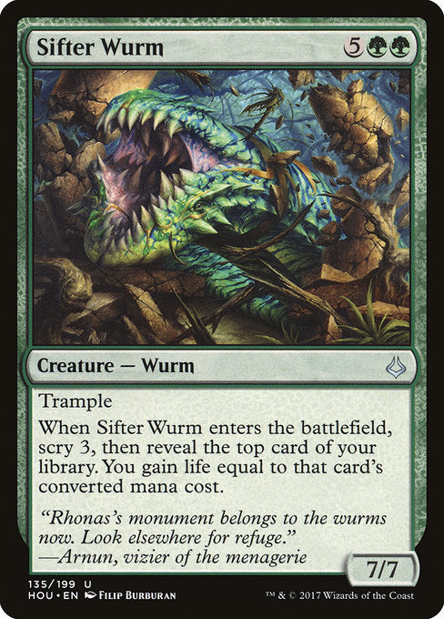 Sifter Wurm [Hour of Devastation] | Galactic Gamez
