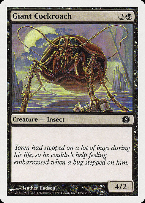Giant Cockroach [Eighth Edition] | Galactic Gamez