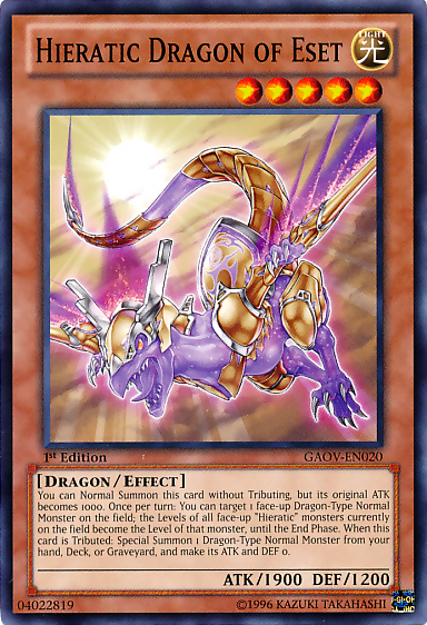 Hieratic Dragon of Eset [GAOV-EN020] Common | Galactic Gamez