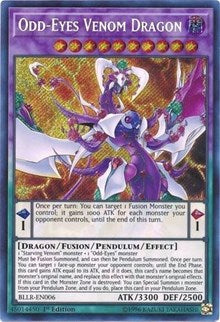 Odd-Eyes Venom Dragon [BLLR-EN006] Secret Rare | Galactic Gamez