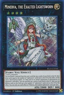 Minerva, the Exalted Lightsworn [BLLR-EN044] Secret Rare | Galactic Gamez