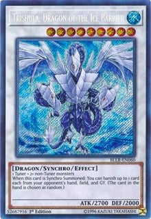 Trishula, Dragon of the Ice Barrier [BLLR-EN060] Secret Rare | Galactic Gamez