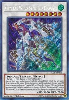 Crystal Wing Synchro Dragon [BLLR-EN062] Secret Rare | Galactic Gamez