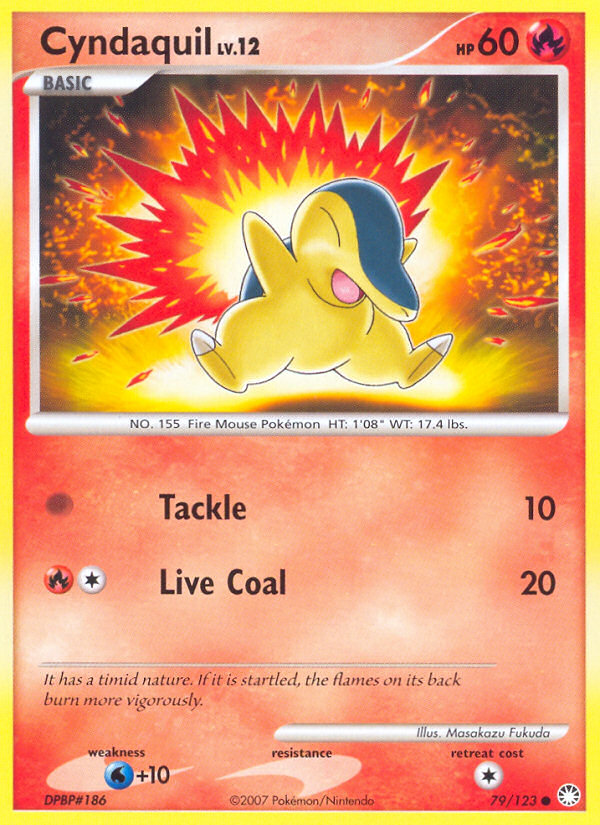 Cyndaquil (79/123) [Diamond & Pearl: Mysterious Treasures] | Galactic Gamez