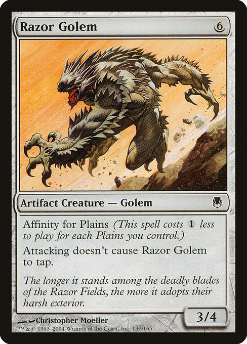 Razor Golem [Darksteel] | Galactic Gamez