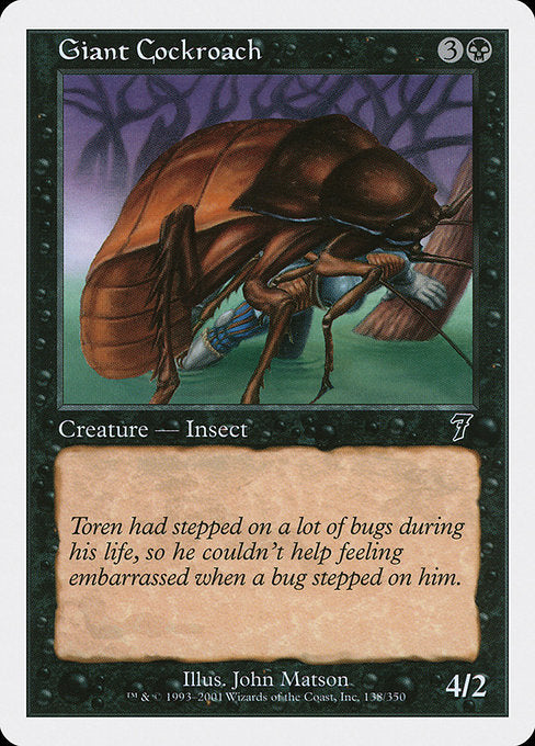 Giant Cockroach [Seventh Edition] | Galactic Gamez