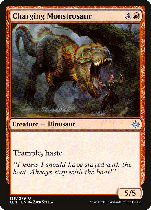 Charging Monstrosaur [Ixalan] | Galactic Gamez