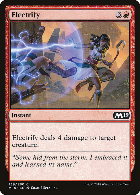 Electrify [Core Set 2019] | Galactic Gamez