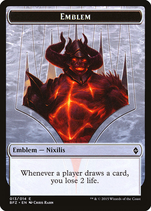 Ob Nixilis Reignited Emblem [Battle for Zendikar Tokens] | Galactic Gamez