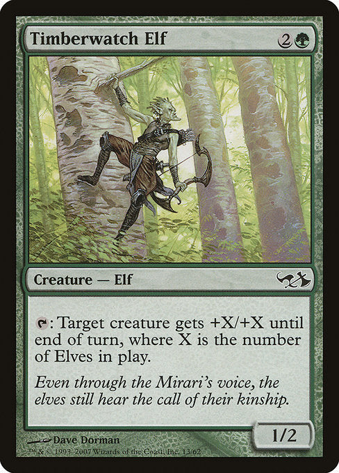Timberwatch Elf [Duel Decks: Elves vs. Goblins] | Galactic Gamez