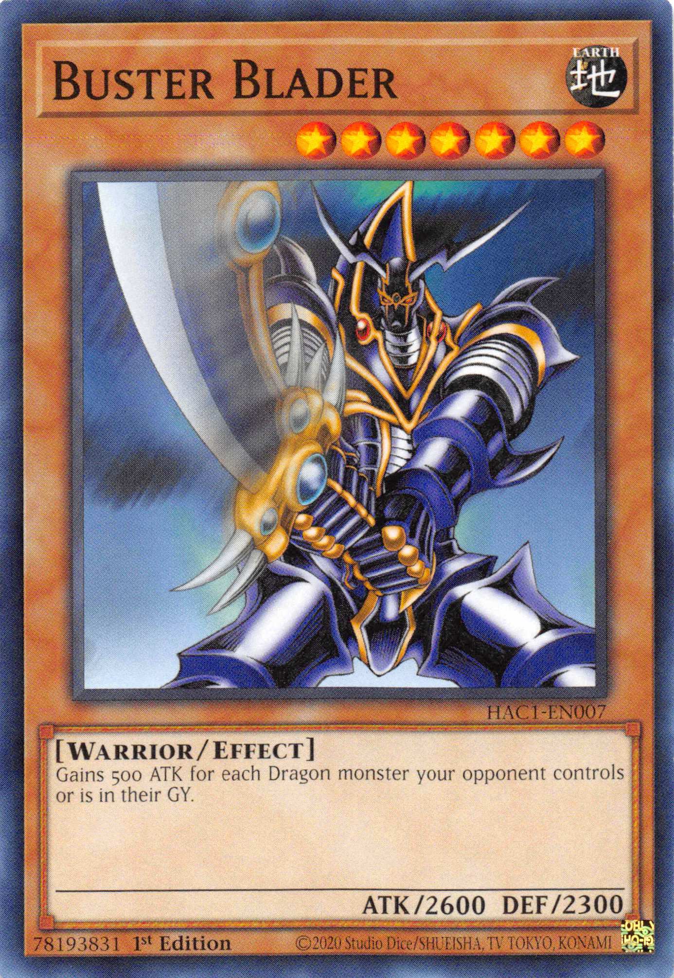 Buster Blader [HAC1-EN007] Common | Galactic Gamez