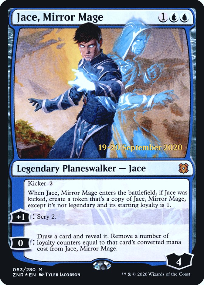 Jace, Mirror Mage  [Zendikar Rising Prerelease Promos] | Galactic Gamez