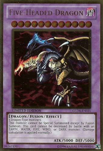 Five-Headed Dragon [GLD4-EN031] Gold Rare | Galactic Gamez