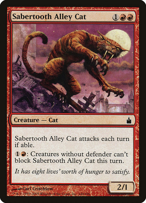 Sabertooth Alley Cat [Ravnica: City of Guilds] | Galactic Gamez