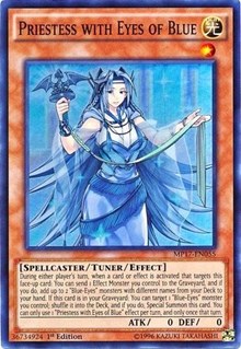 Priestess with Eyes of Blue [MP17-EN055] Super Rare | Galactic Gamez