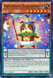 Performapal Bubblebowwow [MP17-EN062] Common | Galactic Gamez