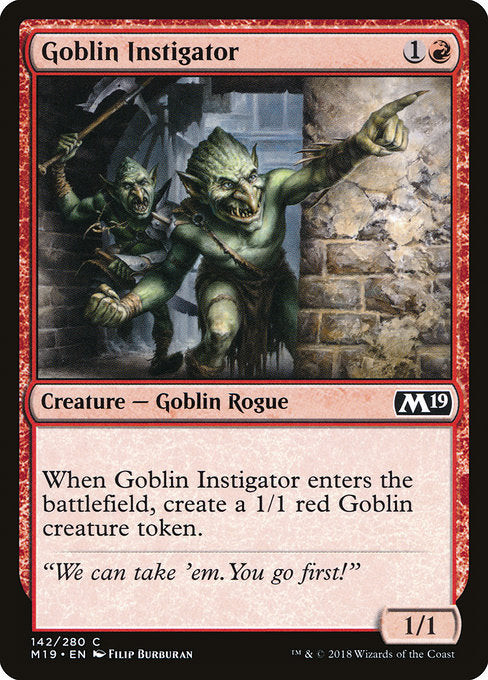 Goblin Instigator [Core Set 2019] | Galactic Gamez