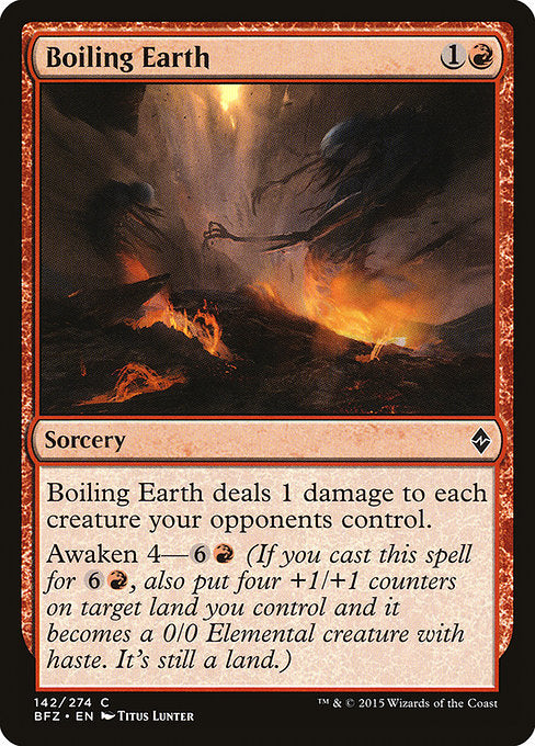 Boiling Earth [Battle for Zendikar] | Galactic Gamez