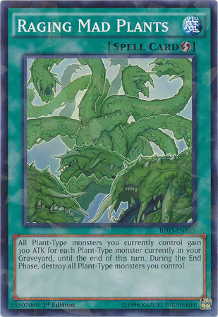 Raging Mad Plants (Shatterfoil) [BP03-EN165] Common | Galactic Gamez