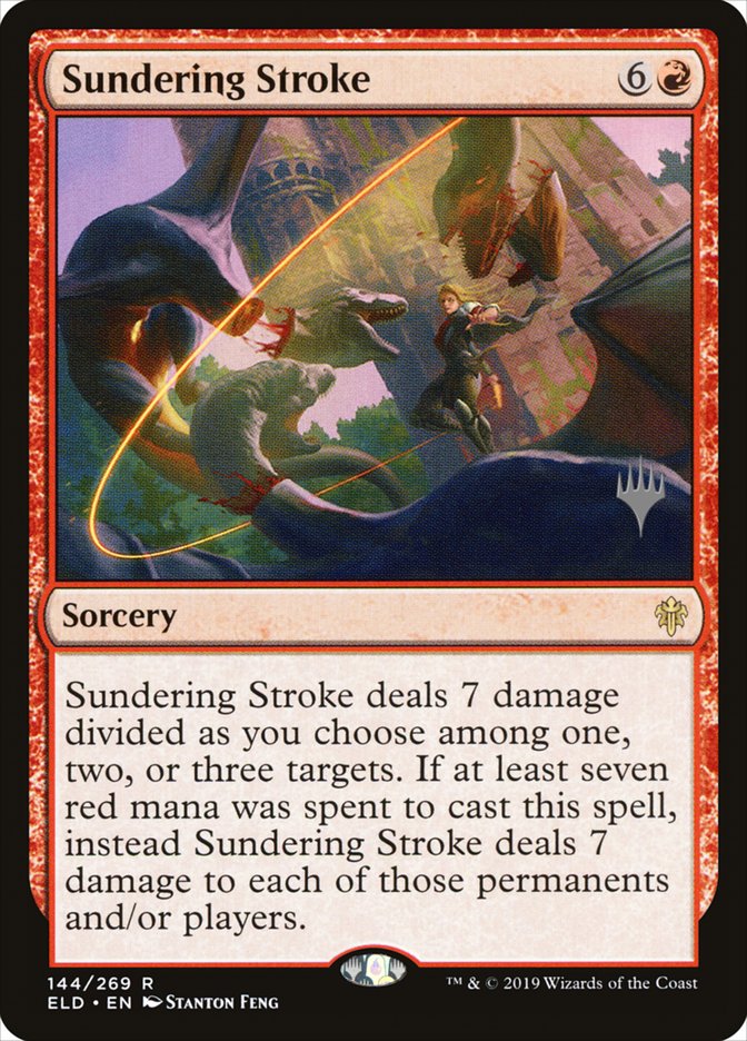 Sundering Stroke (Promo Pack) [Throne of Eldraine Promos] | Galactic Gamez