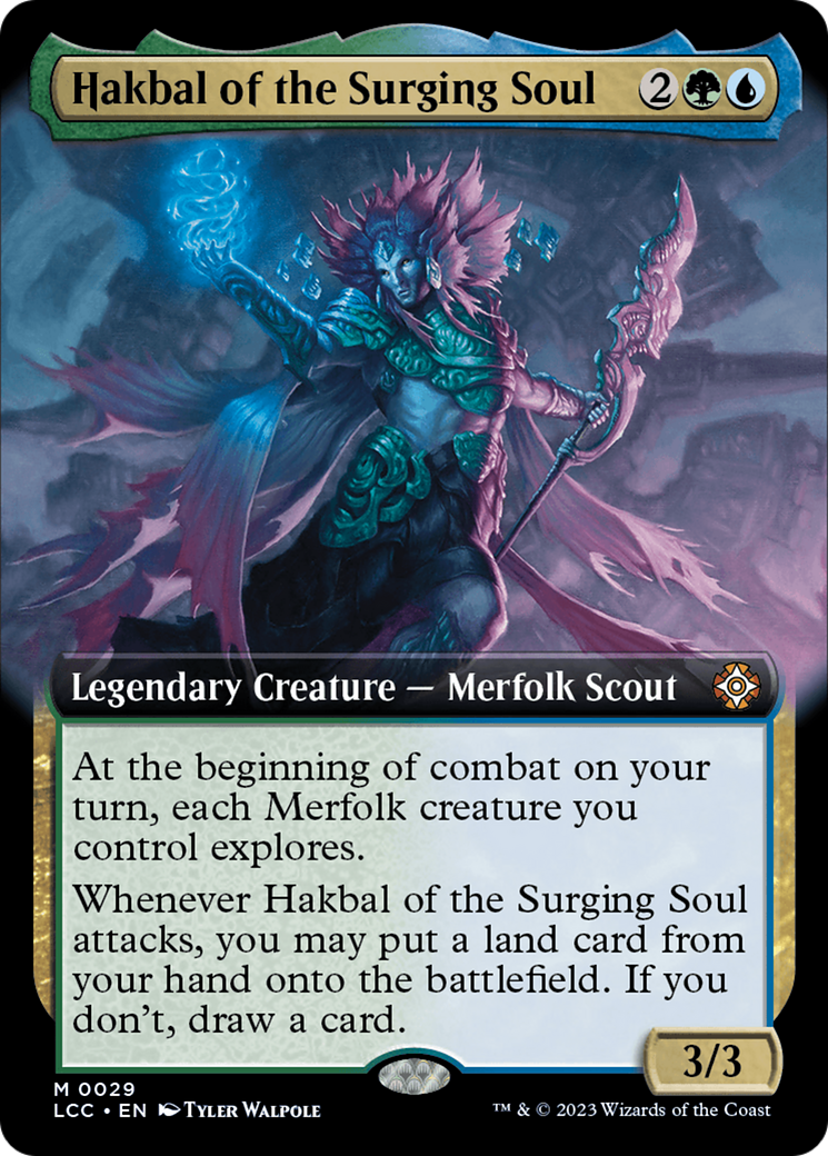 Hakbal of the Surging Soul (Extended Art) [The Lost Caverns of Ixalan Commander] | Galactic Gamez