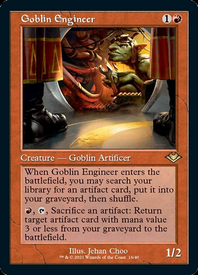 Goblin Engineer (Retro Foil Etched) [Modern Horizons 2] | Galactic Gamez