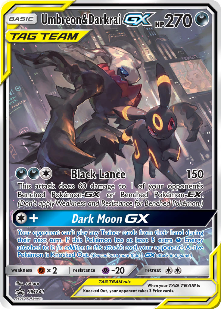 Umbreon & Darkrai GX (SM241) [Sun & Moon: Black Star Promos] | Galactic Gamez